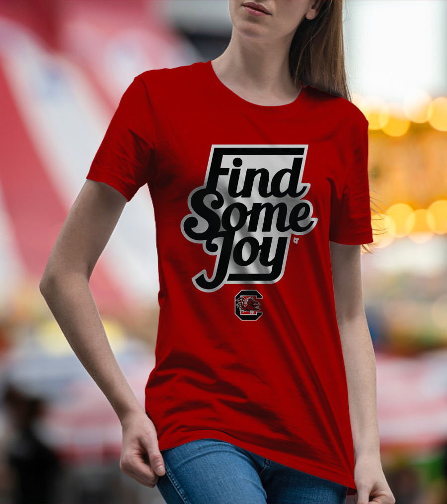 Find Some Joy South Carolina Mike Uva Gamecocks T-Shirt
