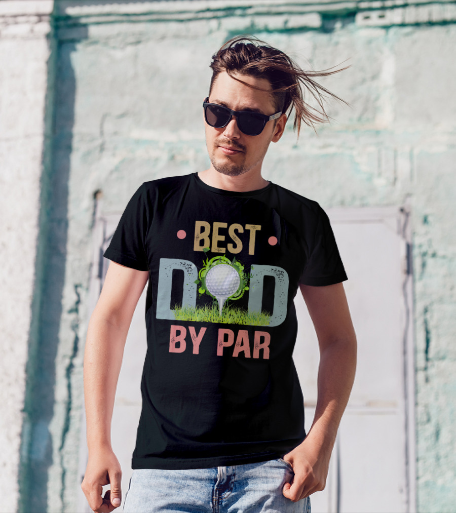 Best Dad By Par Funny Golf Father's Day Men's T-Shirt