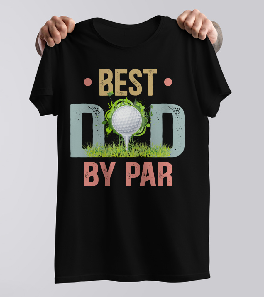 Best Dad By Par Funny Golf Father's Day Men's T-Shirt