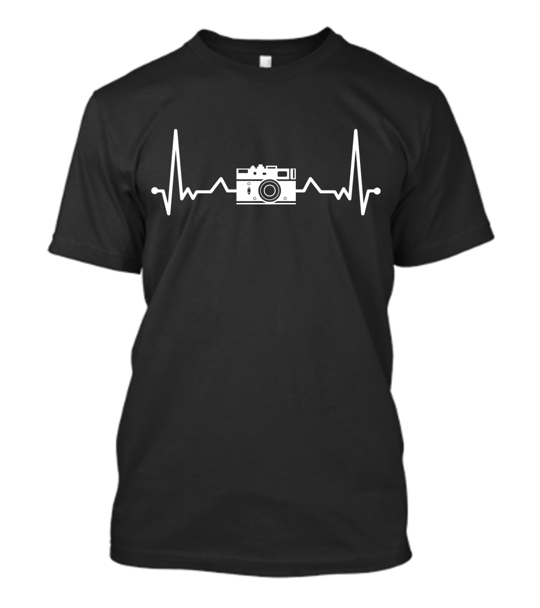Camera Lifeline With Heartbeat Pulse Photography Enthusiast T-Shirt