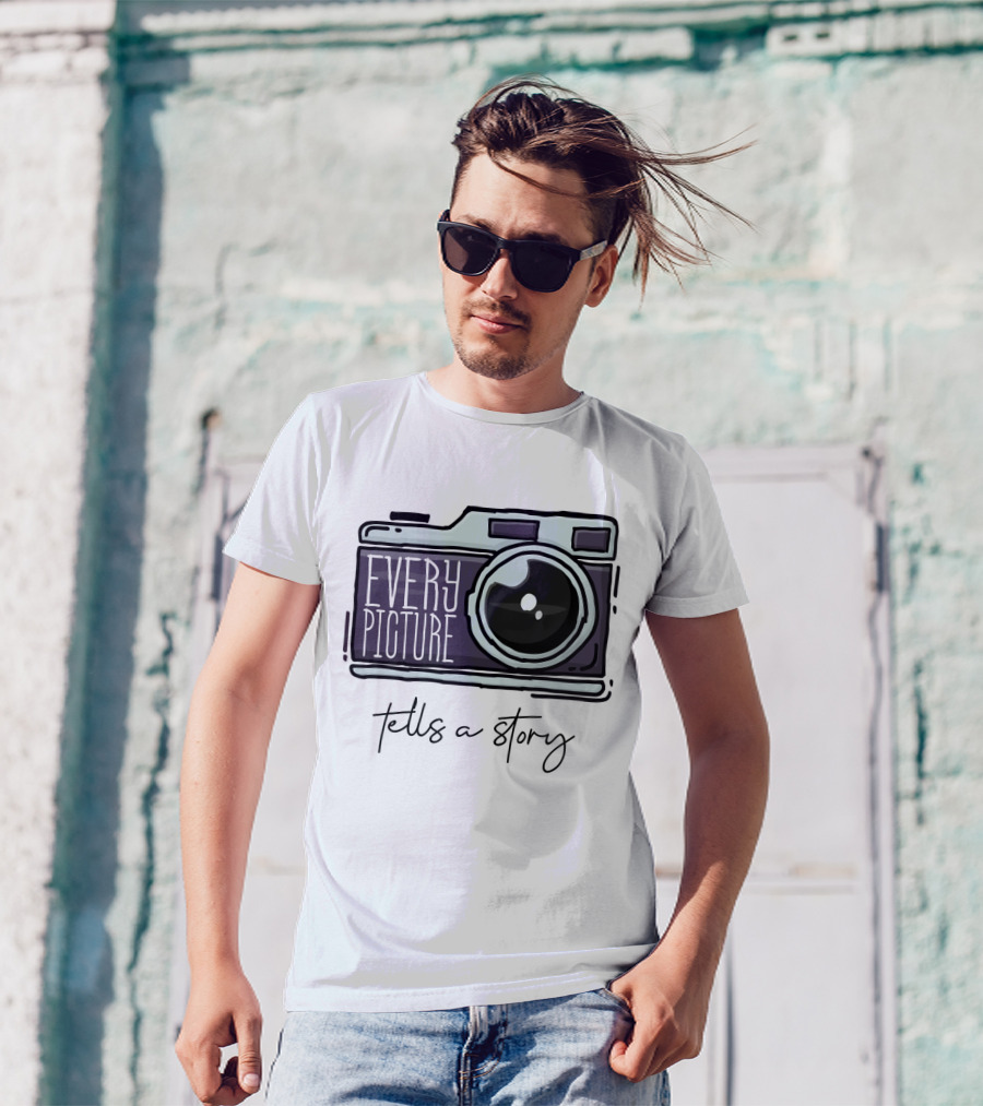 Every Picture Camera Illustration Tells A Story T-Shirt