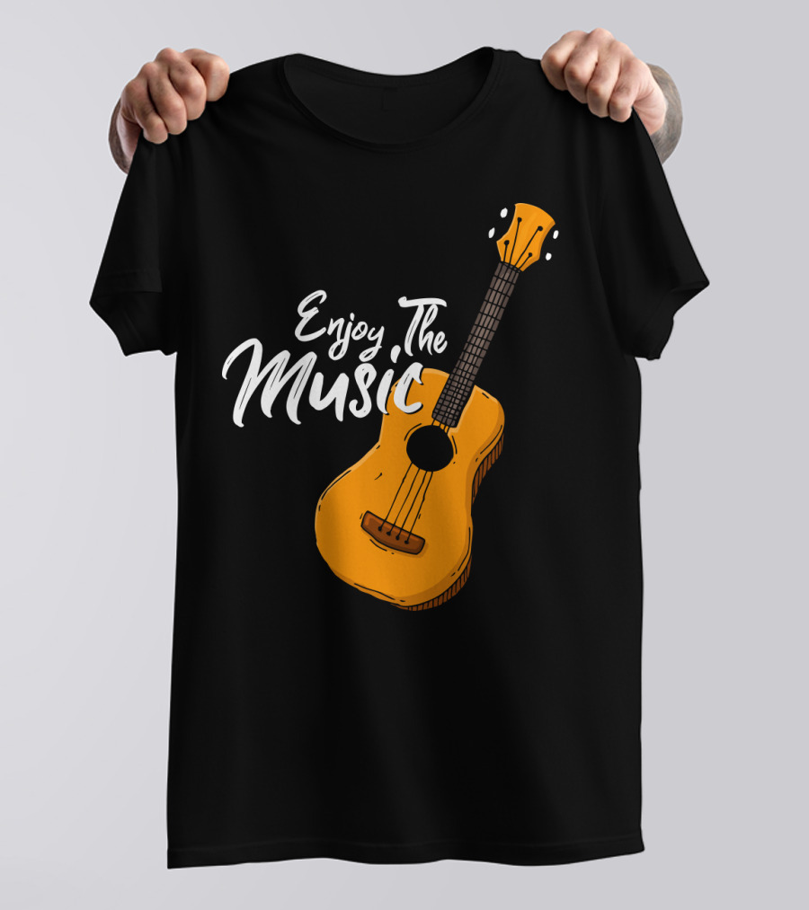 Enjoy The Music Acoustic Guitar T-Shirt
