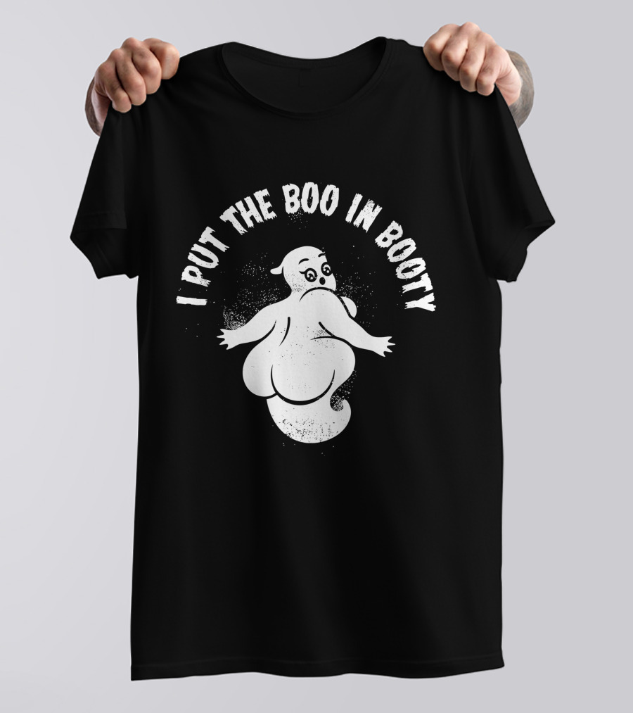 Cute Halloween Party Ghost I Put The Boo In Booty T-Shirt