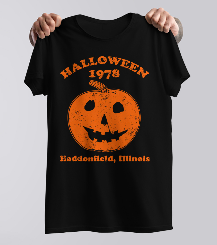 Halloween 1978 Spooky Pumpkin Haddonfield Illinois T-Shirt