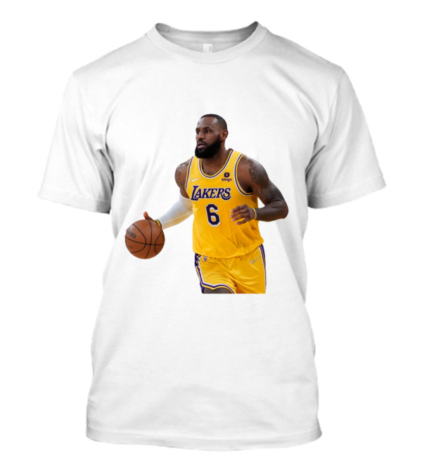 LeBron James Lakers NBA All Star 6 Jersey Basketball T-Shirt