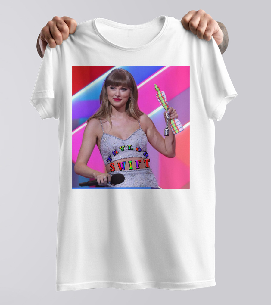 Taylor Swift Singer Songwriter Colorful Text Award Moment T-Shirt