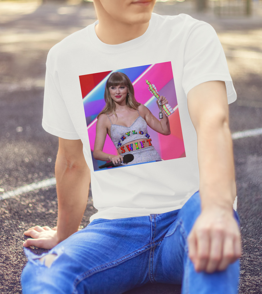 Taylor Swift Singer Songwriter Colorful Text Award Moment T-Shirt
