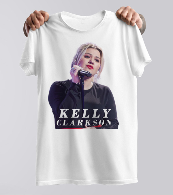 KELLY CLARKSON Concert Performance Microphone Stage T-Shirt