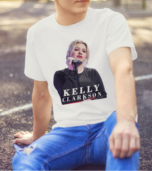 KELLY CLARKSON Concert Performance Microphone Stage T-Shirt