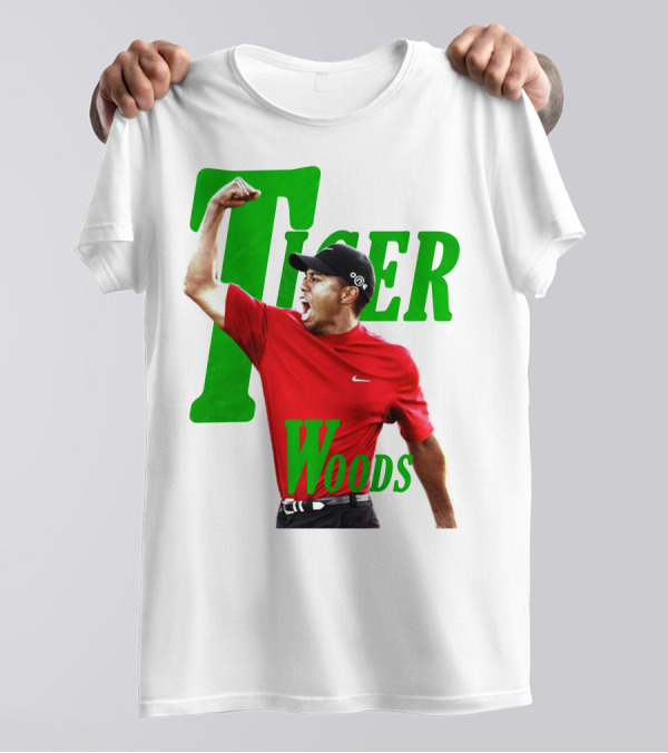 Tiger Woods Iconic Victory Pose Golf Tank Top T-Shirt