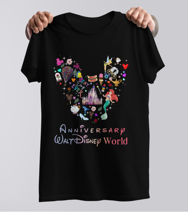 Anniversary Walt Disney World Best Day Ever Mickey Forever T-Shirt
