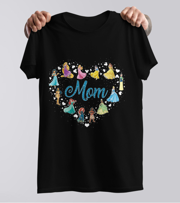 Mom Princess Heart T-Shirt