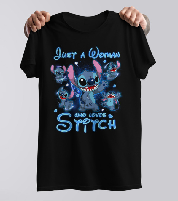 Just A Woman Who Loves Stitch T-Shirt