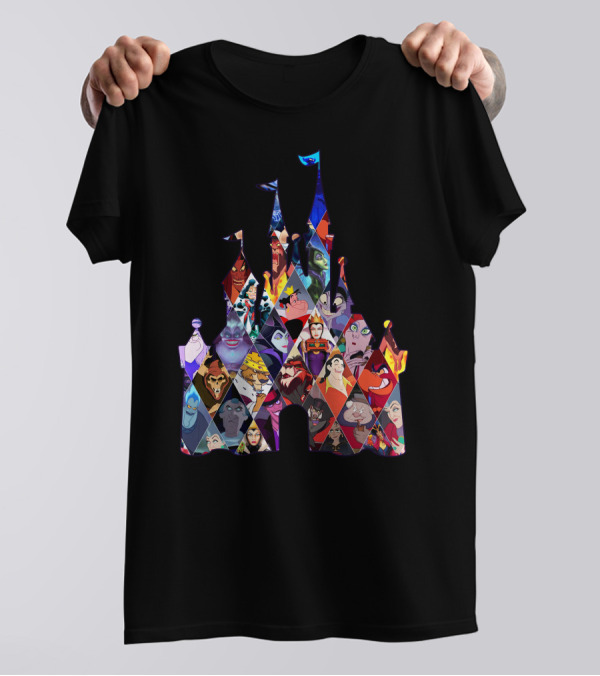 Disney Villains Castle Silhouette Collection T-Shirt