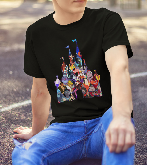 Disney Villains Castle Silhouette Collection T-Shirt