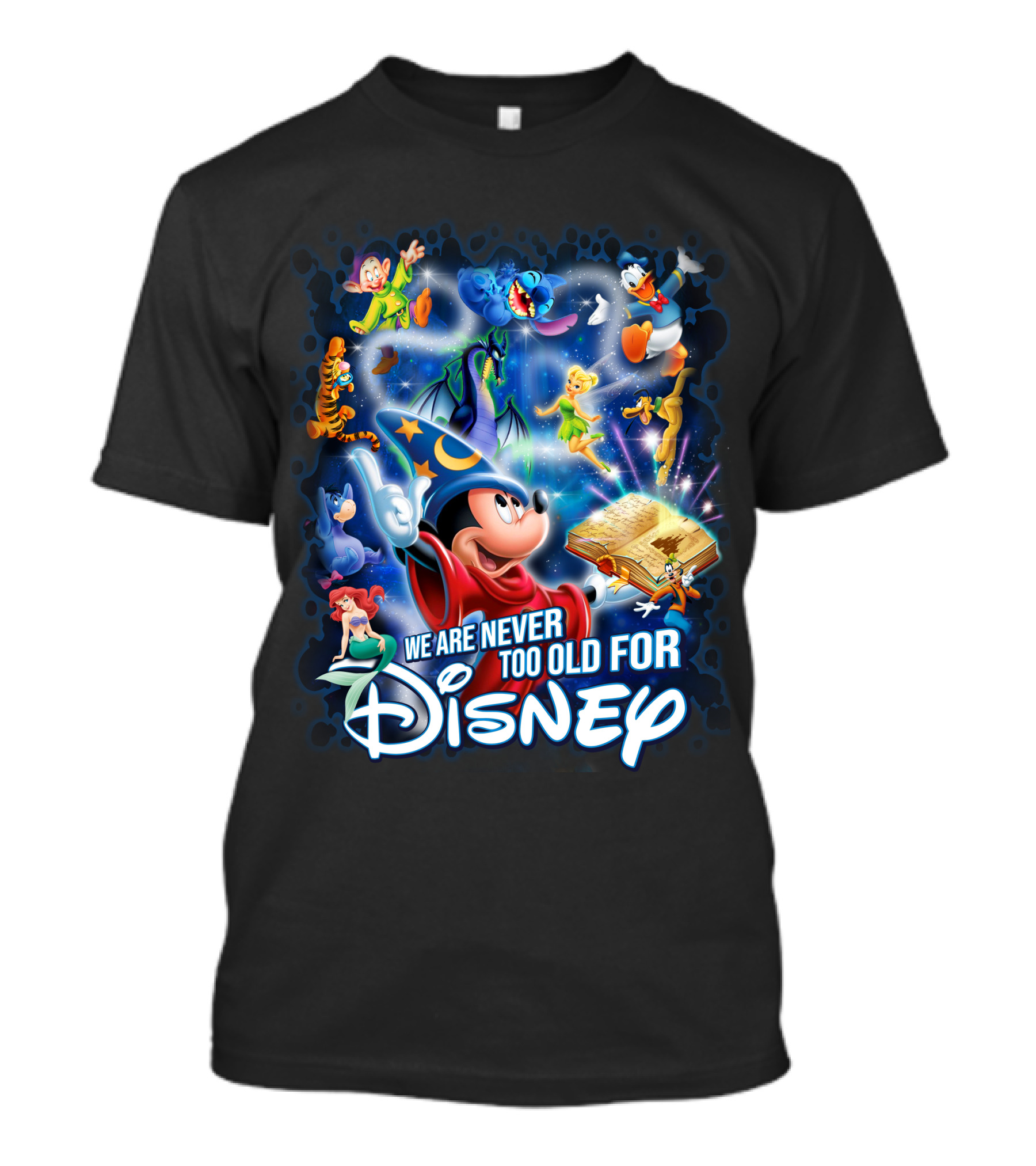 We Are Never Too Old For Disney Mickey And Friends Fantasia Magic T-Shirt