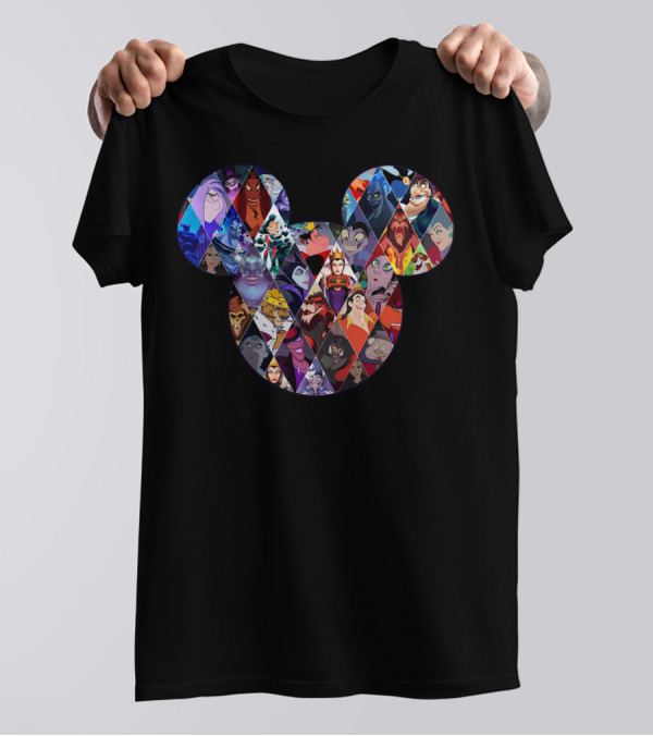 Mickey Villains Collage T-Shirt