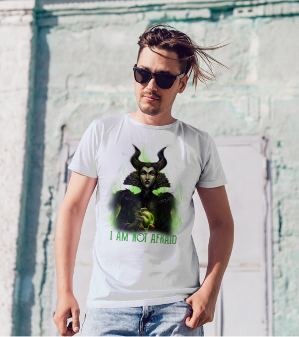 I Am Not Afraid Maleficent Dark Magic Horns T-Shirt