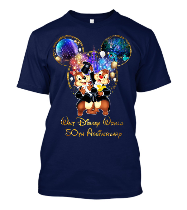 Walt Disney World 50th Anniversary Chip And Dale T-Shirt