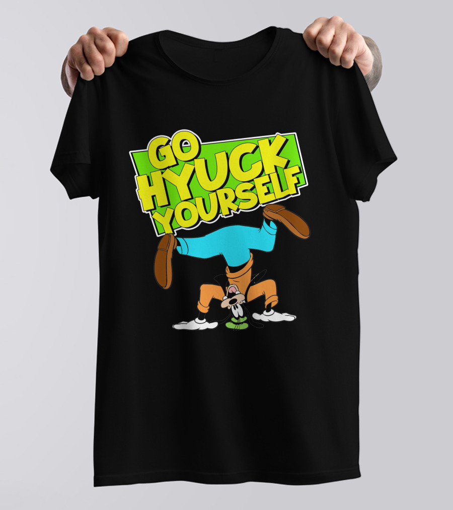 Go Hyuk Yourself Goofy Headstand Cartoon T-Shirt