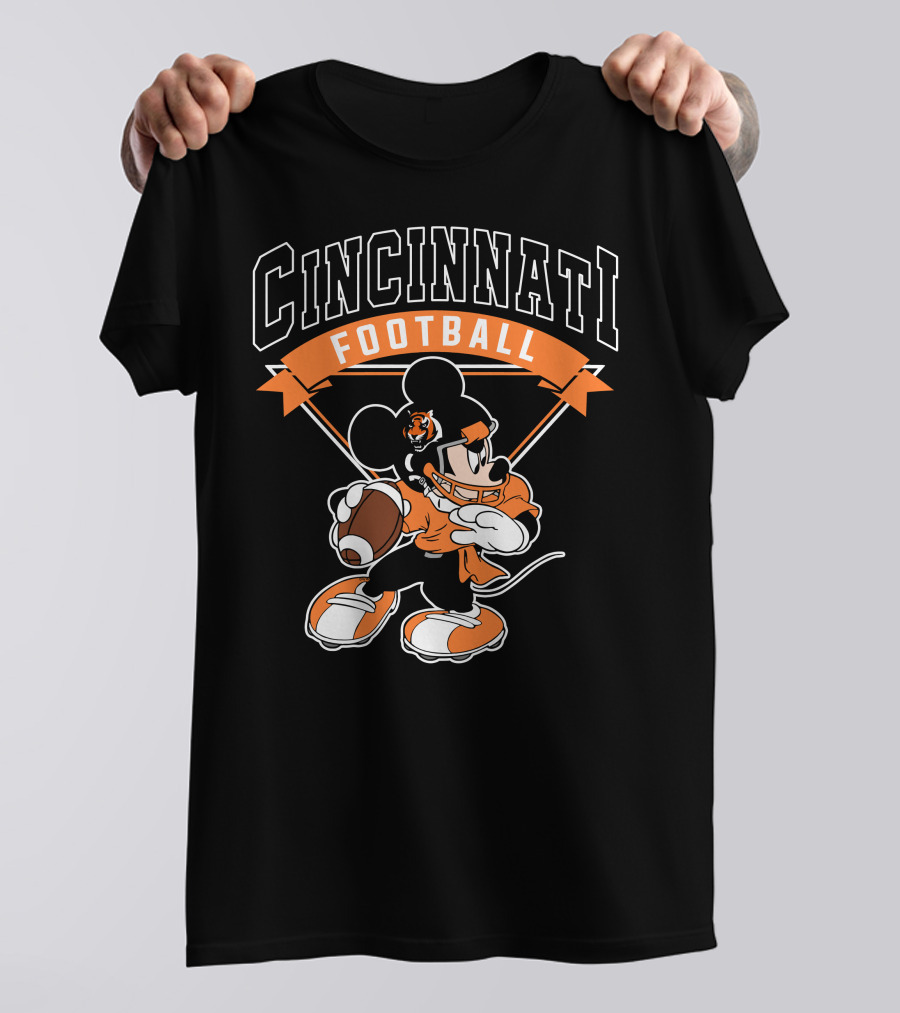 Cincinnati Football Mickey Bengals T-Shirt