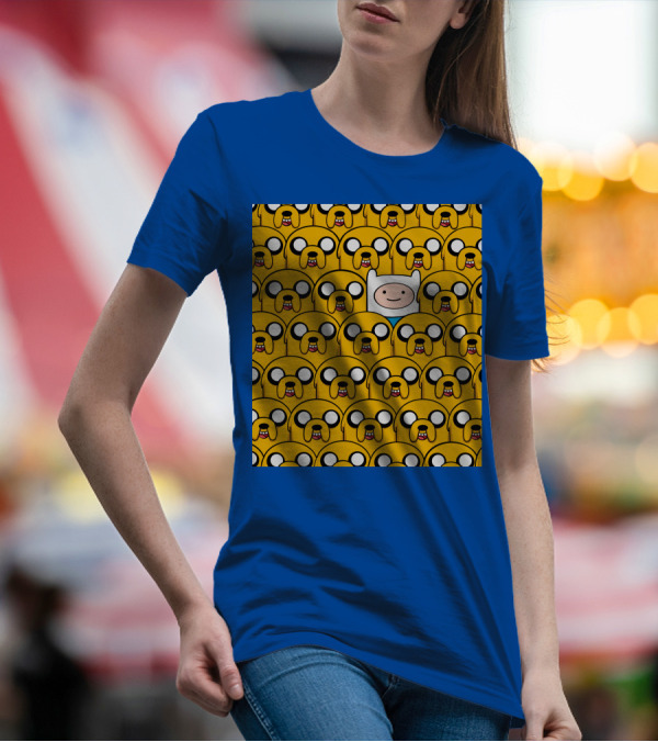Finnthehuman Surrounded By Jake Faces T-Shirt