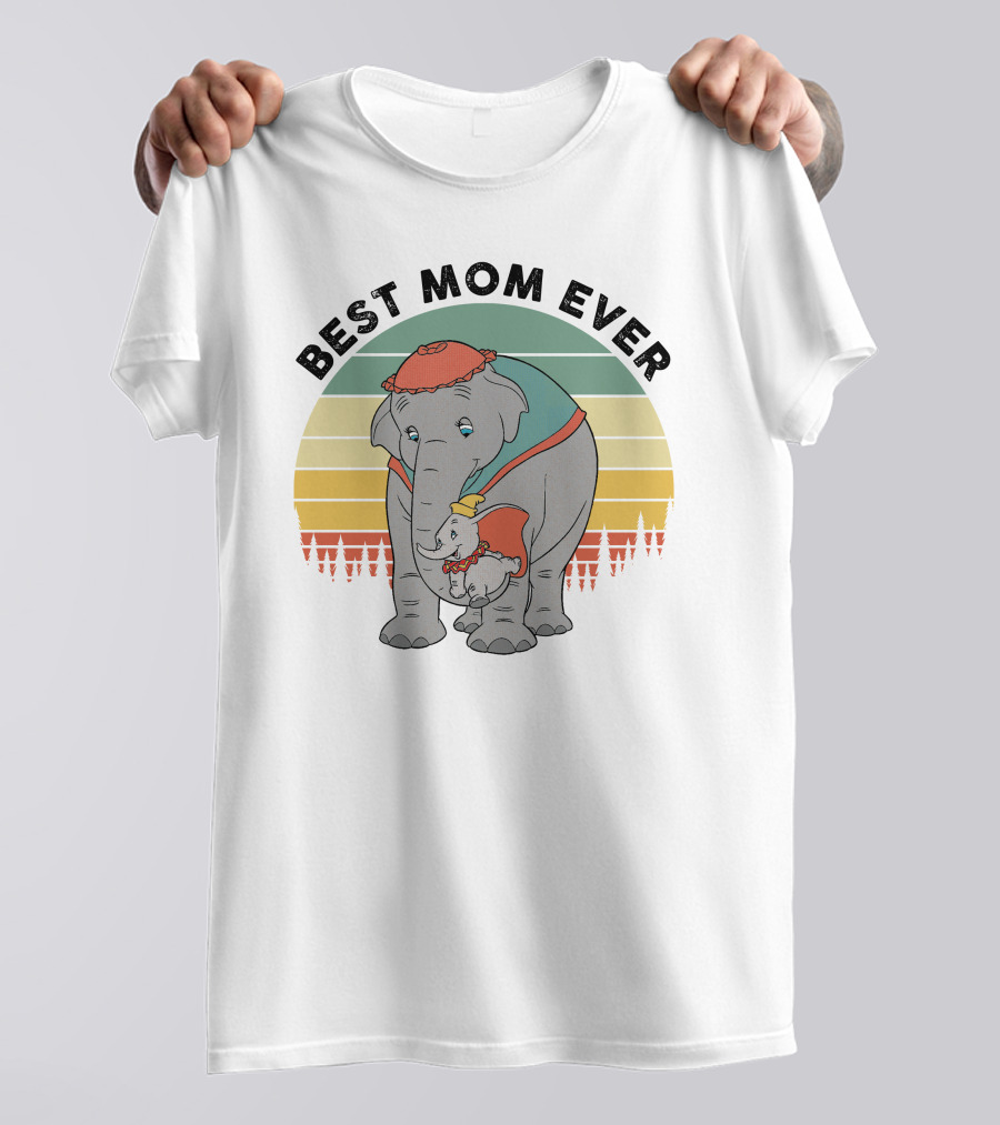 BEST MOM EVER LOVING ELEPHANT FAMILY T-Shirt