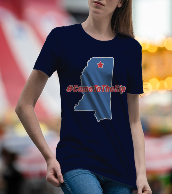 Lane Kiffin Come To The Sip #ComeToTheSip Mississippi Outline With Star T-Shirt