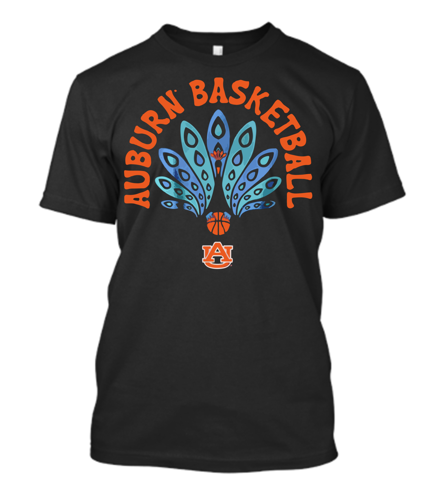 Auburn Basketball Peacock Logo Auburn T-Shirt