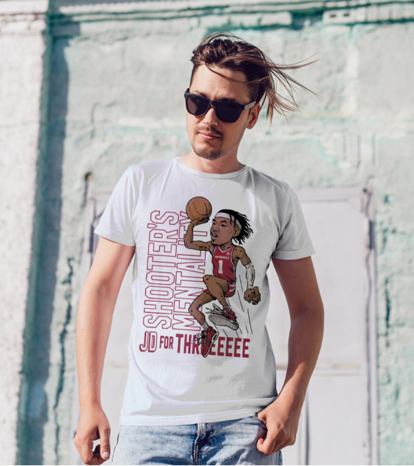 Shooter's Mentality Arkansas JD For Threeeee T-Shirt