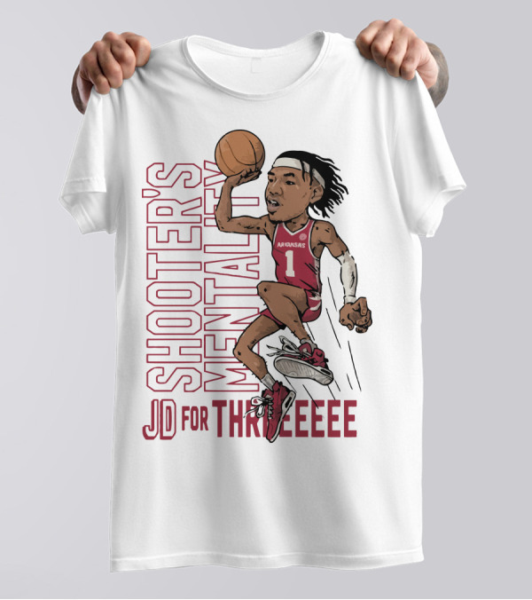 Shooter's Mentality Arkansas JD For Threeeee T-Shirt