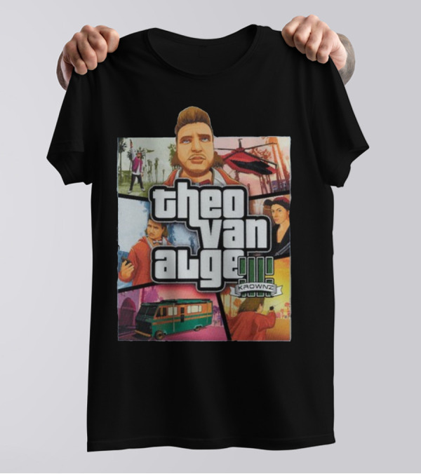 Theo Van Alge Krownz Retro Adventure Mosaic T-Shirt