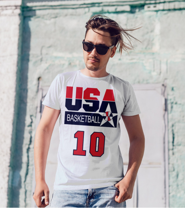 USA Basketball Clyde Drexler 10 T-Shirt