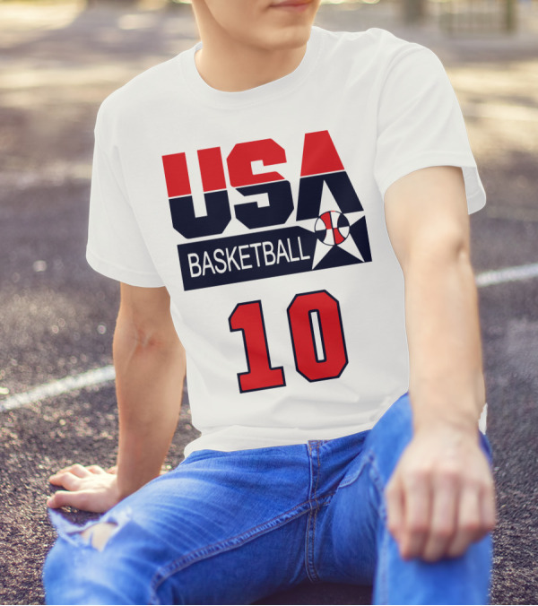 USA Basketball Clyde Drexler 10 T-Shirt