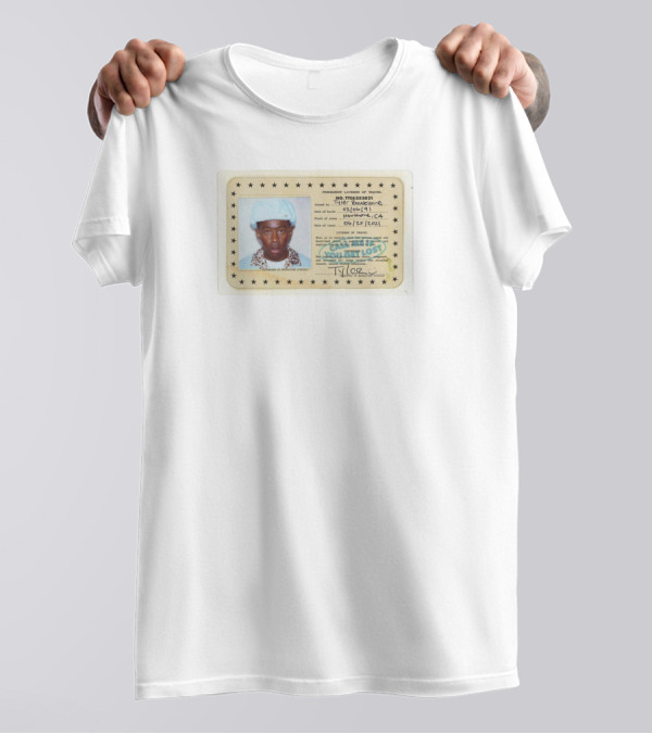 Call Me If You Get Lost ID Card Style With Tyler Gregory Okonma California Vintage Stamp T-Shirt
