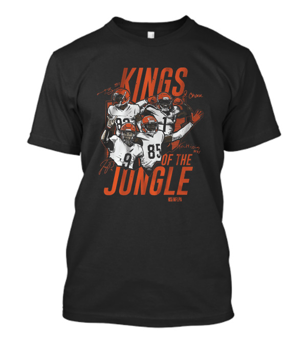 Kings Of The Jungle Cincinnati NFLPA 85 83 1 9 Football Players T-Shirt