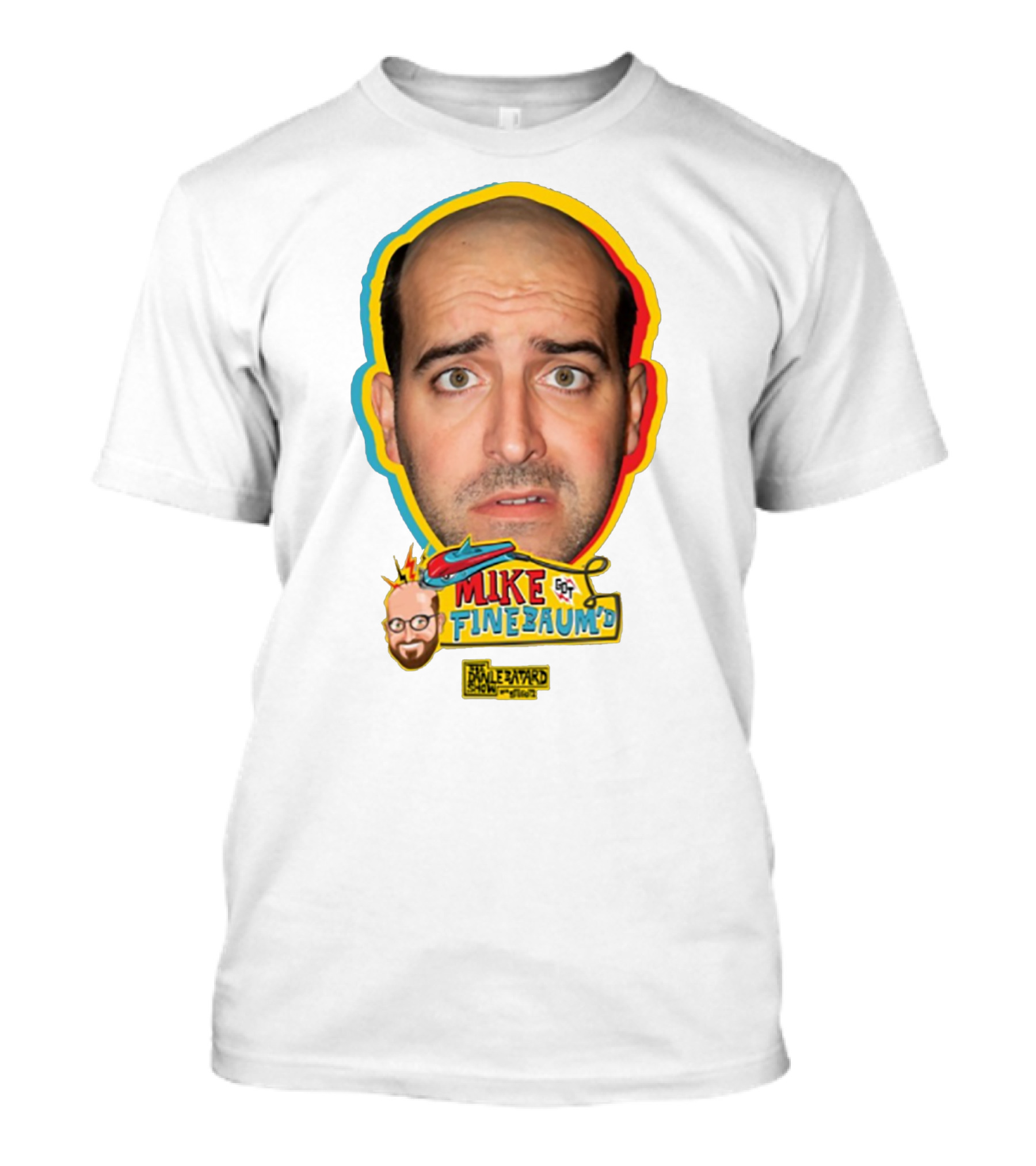 Mike Finebaum's Funny Cartoon Style Portrait Paul Finebaum Show T-Shirt