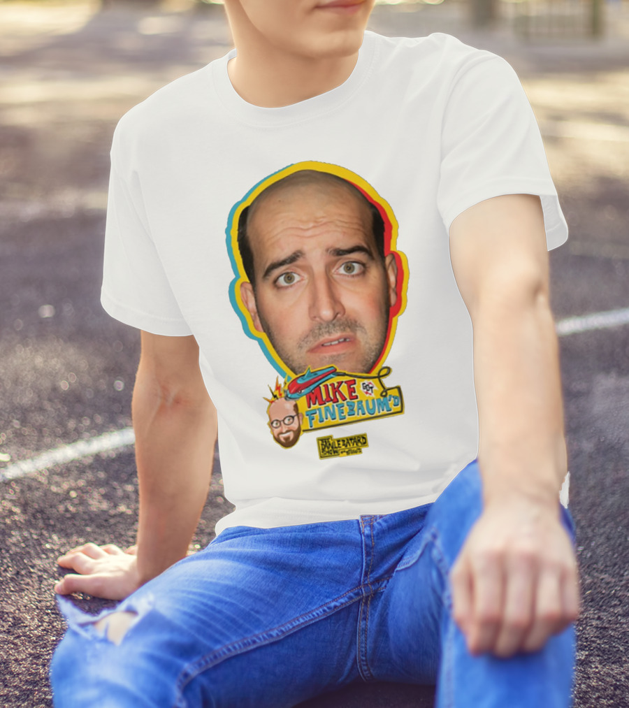 Mike Finebaum's Funny Cartoon Style Portrait Paul Finebaum Show T-Shirt