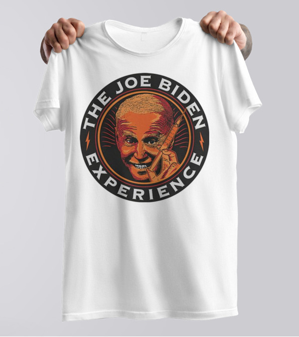 The Joe Biden Experience Parody Stencil With Hypodermic Needle T-Shirt