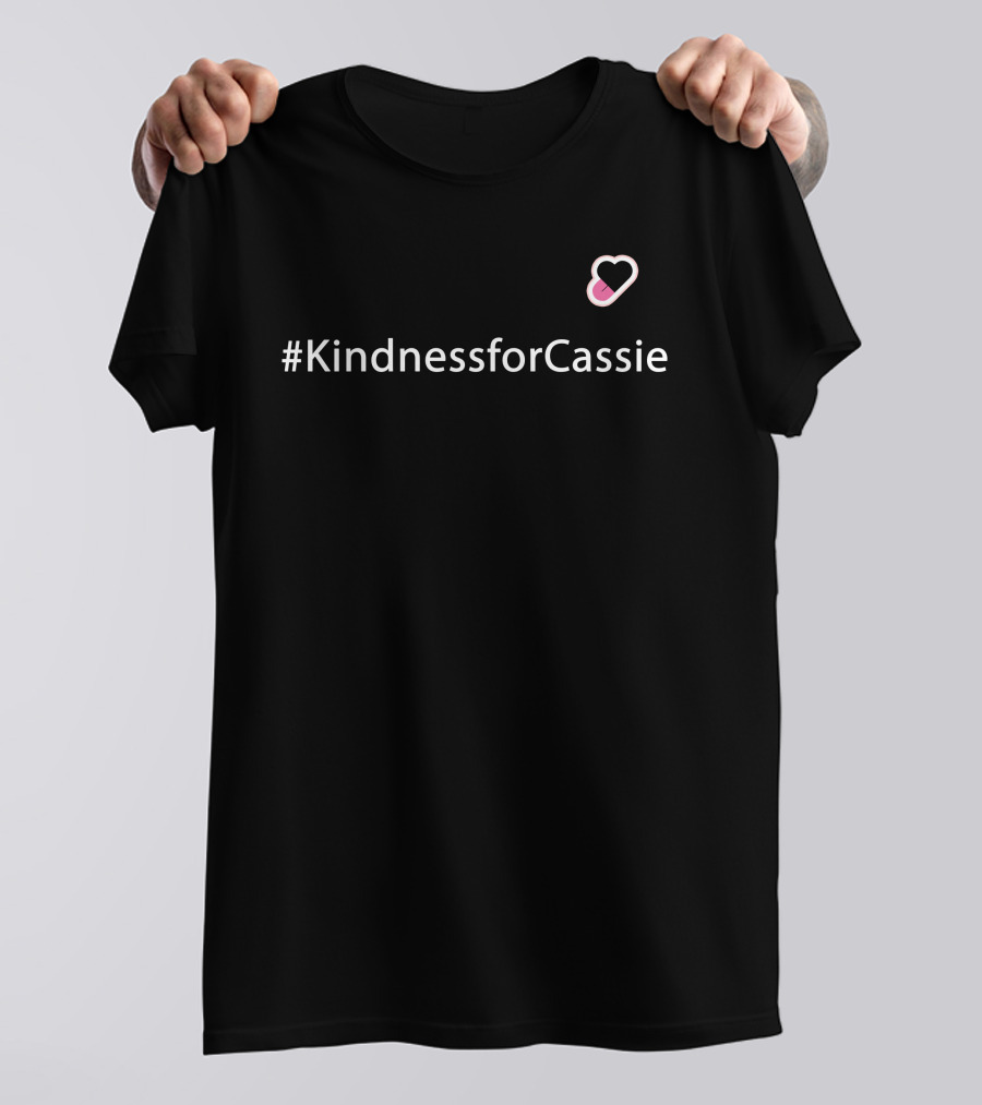 KindnessforCassie Pink Heart Campaign T-Shirt