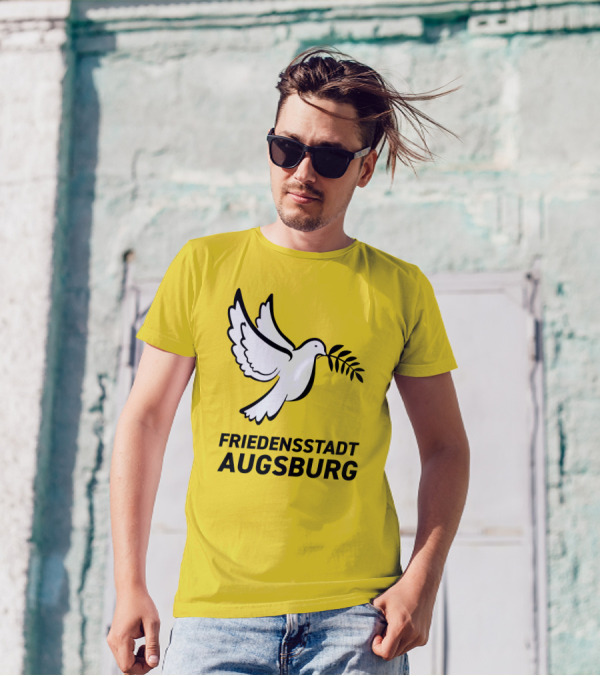 Friedensstadt Augsburg Peace Dove With Olive Branch T-Shirt