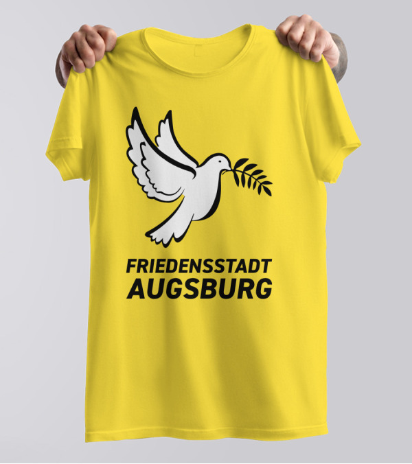 Friedensstadt Augsburg Peace Dove With Olive Branch T-Shirt