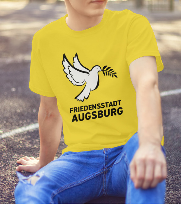 Friedensstadt Augsburg Peace Dove With Olive Branch T-Shirt