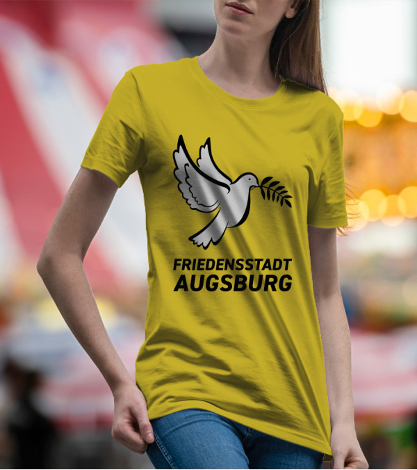 Friedensstadt Augsburg Peace Dove With Olive Branch T-Shirt