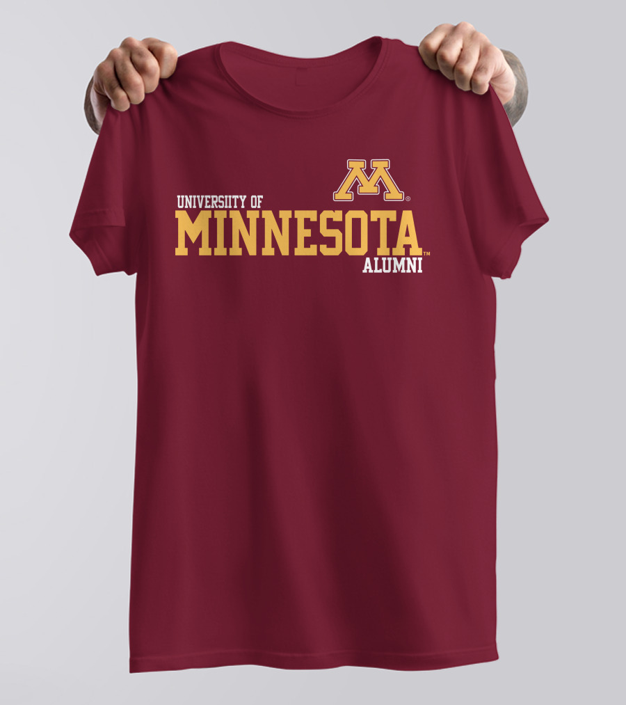 University Of Minnesota Alumni Bold Gold Maroon Iconic Collegiate T-Shirt