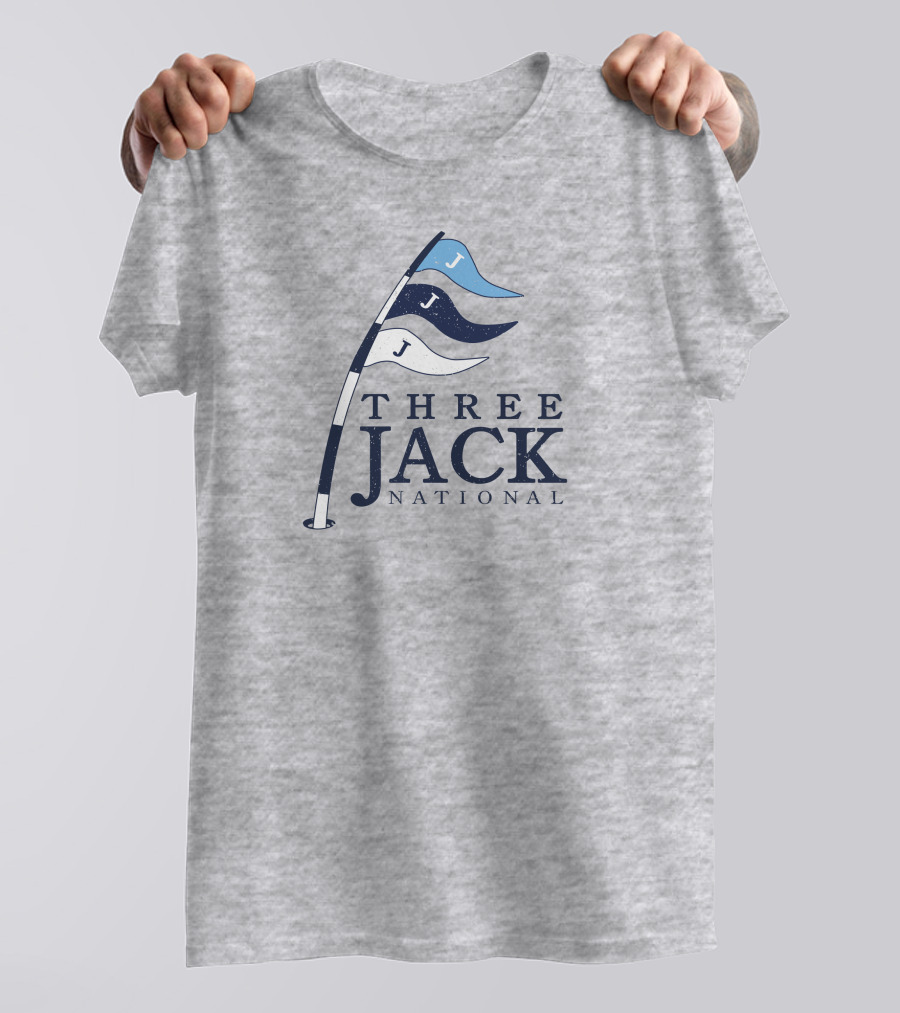 Three Jack National Golf Flag Icons T-Shirt
