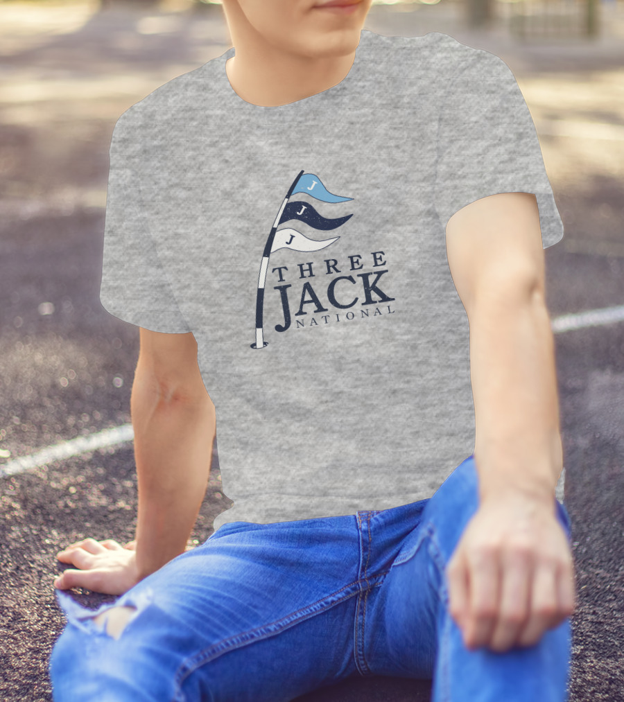 Three Jack National Golf Flag Icons T-Shirt