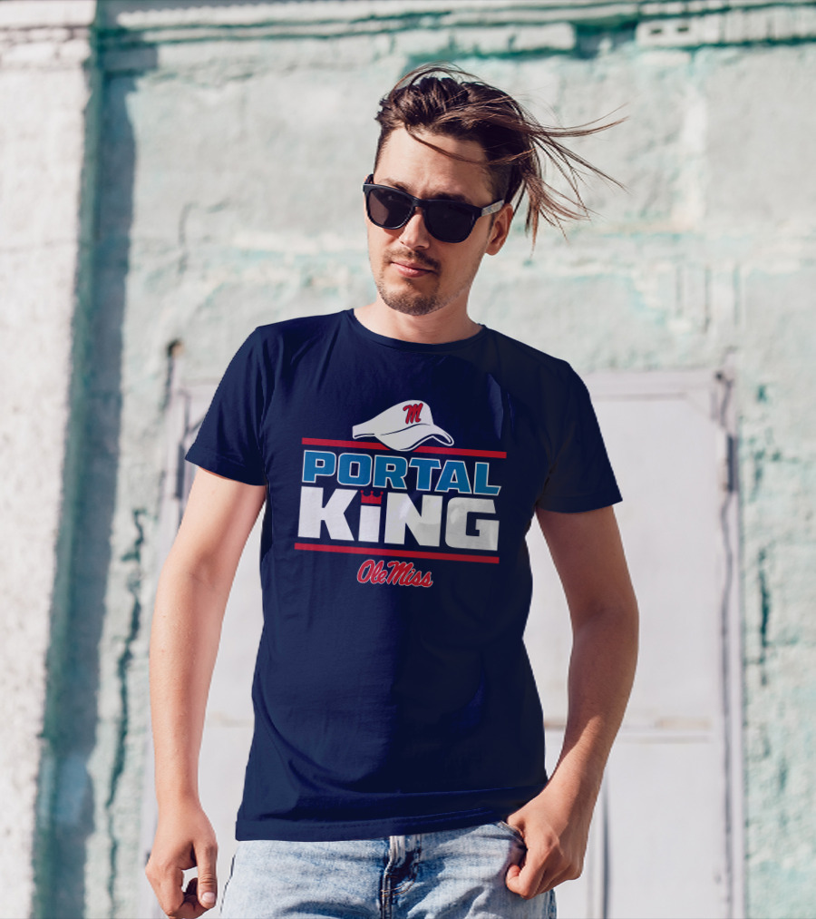 Ole Miss Portal King Football Hat T-Shirt