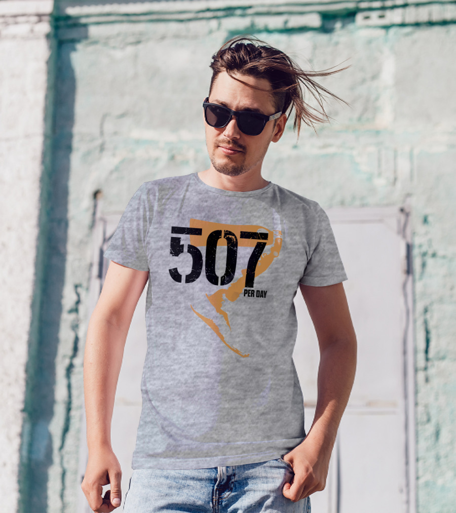 507 Per Day Mackinac Island Map T-Shirt