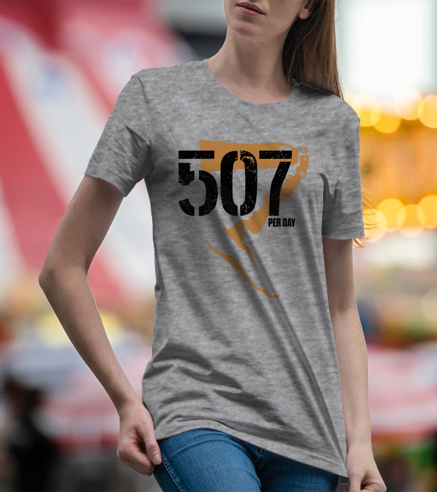 507 Per Day Mackinac Island Map T-Shirt
